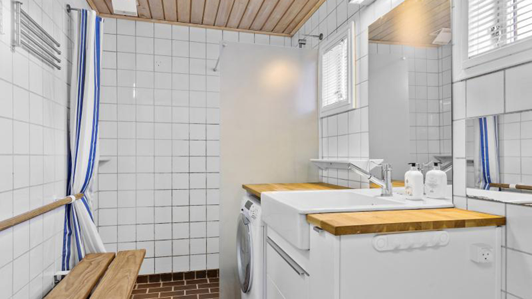 Badezimmer in Rødhus Dünenhaus