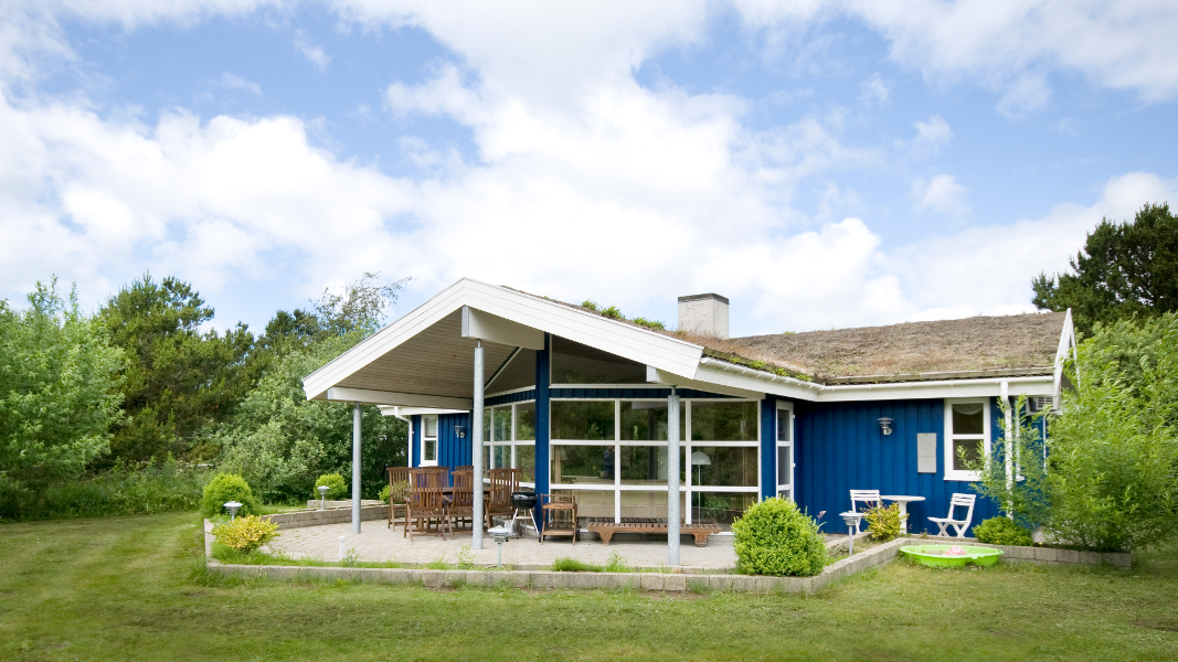 Graureiher Hus außen