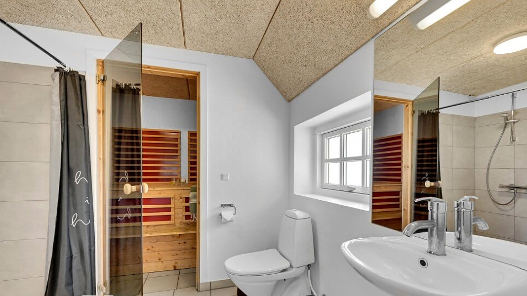 Badezimmer in Vedersø Klit Poolhus