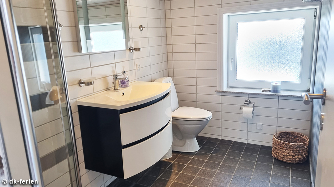 Badezimmer in Sommerhus Bjerregård