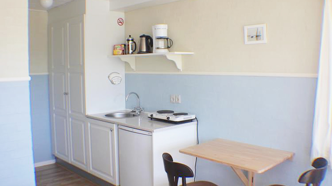 Küche in Enebær Appartement