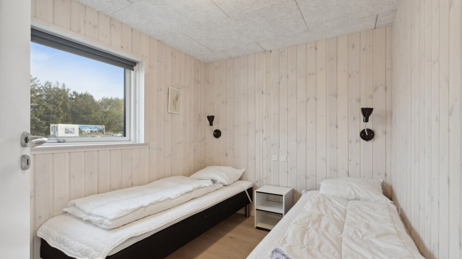 Schlafzimmer in Hviddal Poolhus