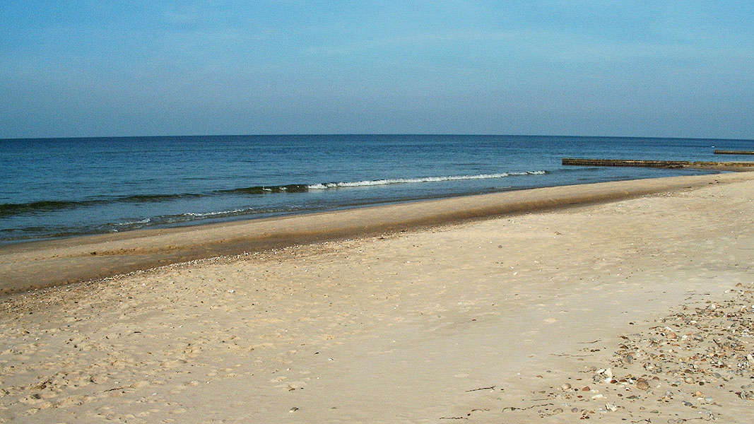 Strand in der Nähe von Jægerspris Poolhus