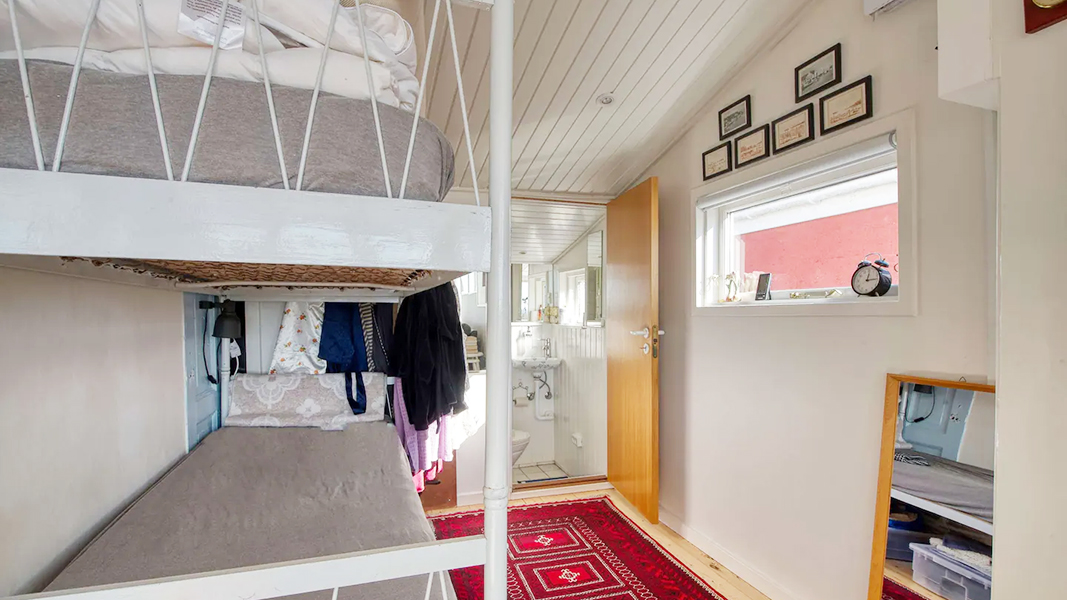 Schlafzimmer in Karrebæks Hyggehus