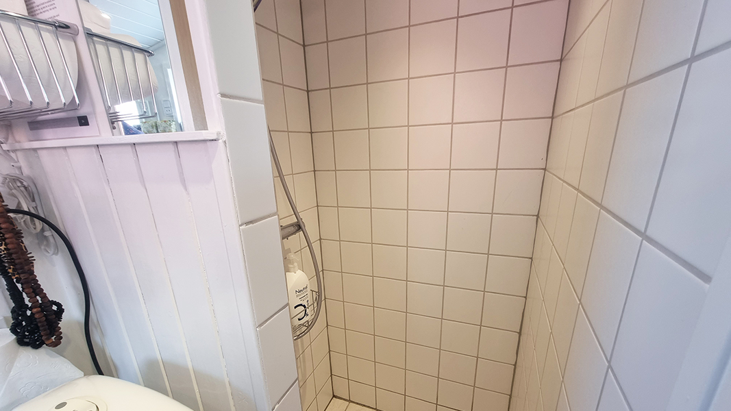 Badezimmer in Karrebæks Hyggehus
