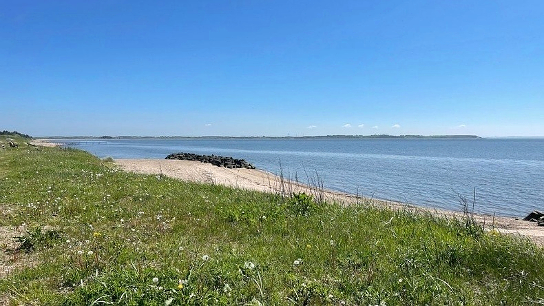 Strand in der Nähe von Hjorte Poolhus