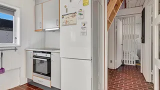 Küche in Rødhus Dünenhaus