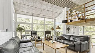 Wohnzimmer von Kjul Poolhus