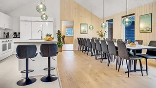 Küche in Kajholm Poolhus