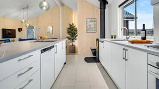 Küche in Kajholm Poolhus