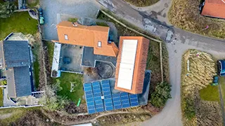 Luftaufnahme von Midt i Blokhus