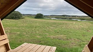 Ausblick von Kringelbæk Hyggehus