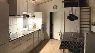 Küche in Pamoramahus Rubjerg Knude