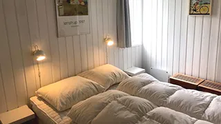 Schlafzimmer in Pamoramahus Rubjerg Knude