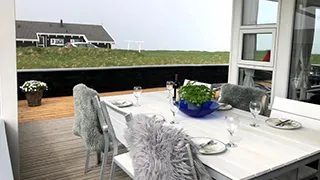 Terrasse von Pamoramahus Rubjerg Knude