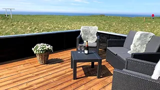 Blick auf die Landschaft von Pamoramahus Rubjerg Knude
