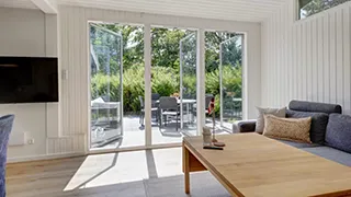 Wohnzimmer von Fuglegræs feriehus