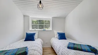 Schlafzimmer in Fuglegræs feriehus