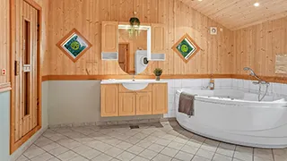 Badezimmer in Hus Torup i Skov