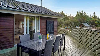 Terrasse von Hus Torup i Skov