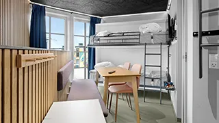 Schlafzimmer in Hus med Fun