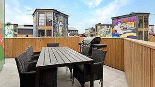 Terrasse von Hus med Fun