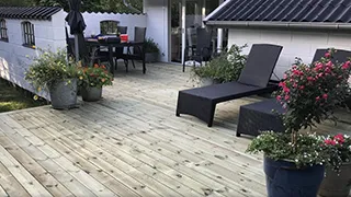 Terrasse von Agger Fiskerhus