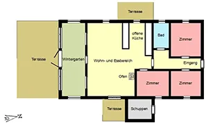 Grundriss von Vestervig Sommerhus