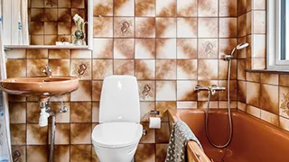 Badezimmer in Feriehus Lild Strand