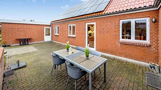 Terrasse von Søblik Feriestedet