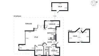 Grundriss von Søblik Feriestedet
