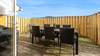 Terrasse von Poolhus Traditionell