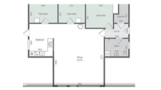 Grundriss von Hygge på klitten