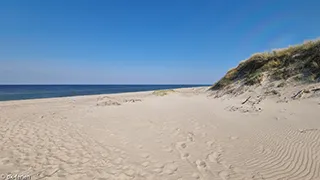 Strand in der Nähe von Fjordkik Hus