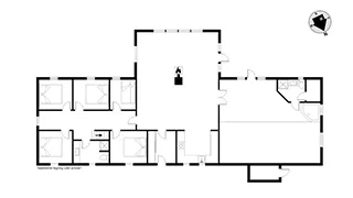 Grundriss von Husby Gruppehus