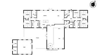 Grundriss von Husby Poolhus