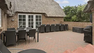 Terrasse von Wellnesshus Husby