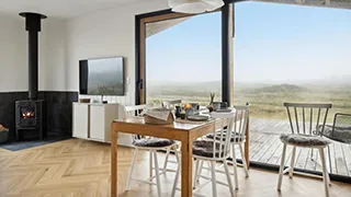Essbereich in Sommerhus midt i klitterne