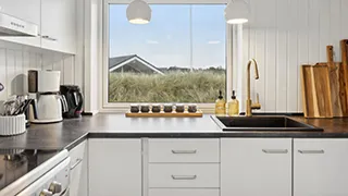 Küche in Høj Hegn Feriehus