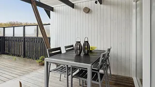Terrasse von Høj Hegn Feriehus