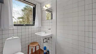 Badezimmer in Lodbjerg Afslaphus