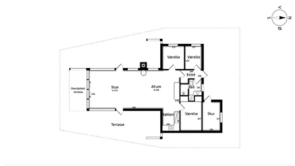 Grundriss von Ude og inde hus