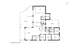 Grundriss von Poolhus i klitterne