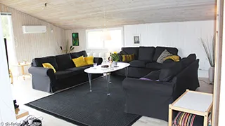 Wohnbereich von Ferienhaus  mit Sauna/Whirlpool an der Nordsee