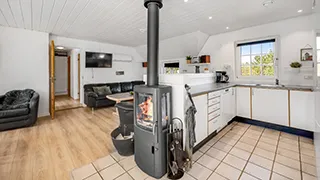 Ofen in Krattet Poolhus