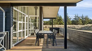 Terrasse von Hus slap af