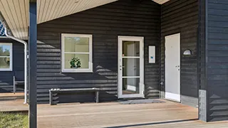 Terrasse von Hus slap af