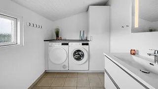 Badezimmer in Afslap i Wolle Friks