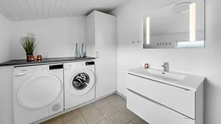 Badezimmer in Afslap i Wolle Friks