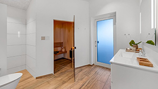 Badezimmer in Lodbjerg Hyggehus